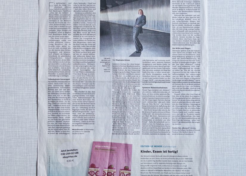 taz, heroine og sound festival, HAU, Moment